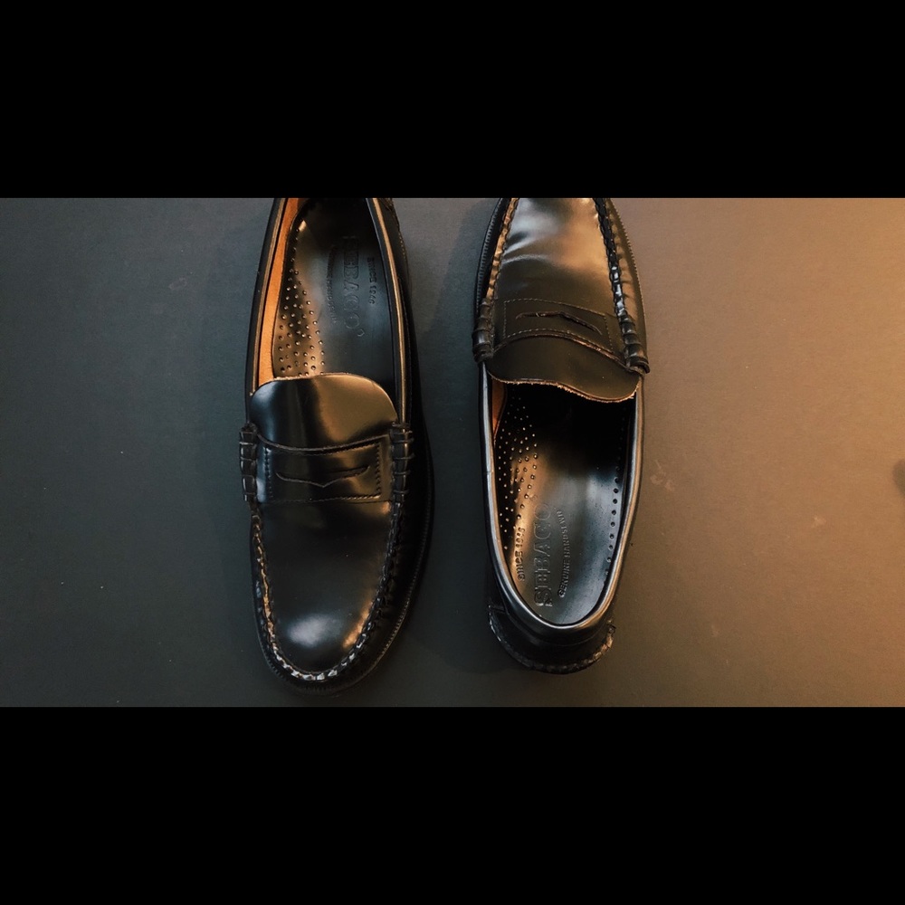 Sebago Black Penny Loafers in Size 10.5 - Picture 4 of 8